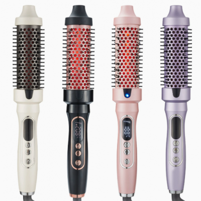 Bamboo Hair Straightener and Curling Comb With Infrared Technology（Wechat:13510231336）