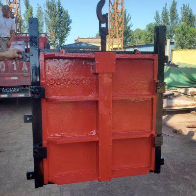 Чугунные ворота, круглые и квадратные, для герметизации каналов, одностороннего и двустороннего затвора воды, интегрированная машина и ворота, стальные водяные ворота с вставками из меди