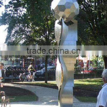 stainless steel modern sculpture,outdoor landscape statue