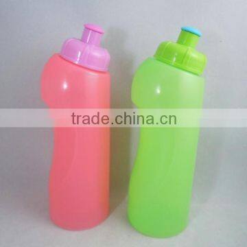 Non-leak Promotional Irregular Translucent LDPE Material Plastic Sports Water Bottle