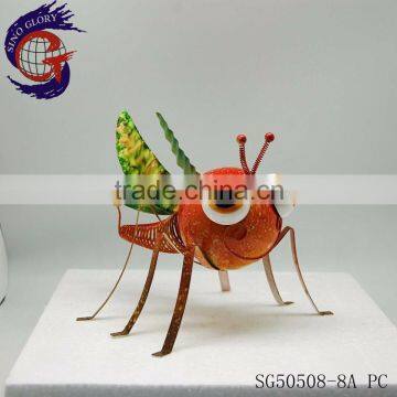 Shining home decoration items metal insect ornaments for table decor