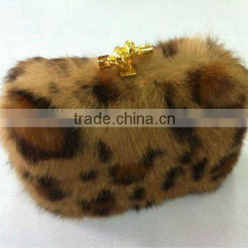 genuine rabbit fur purse with competitive price