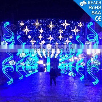 Outdoor Waterproof LED Christmas Light Street Decoration LED Arch Motif Lights