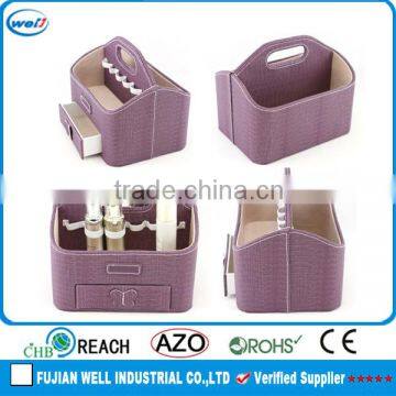 Custom leather fashion cosmetic holder