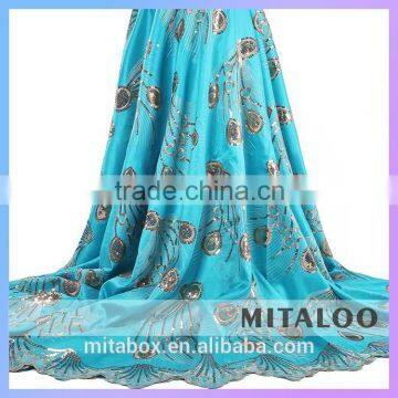 2014 High Quality African Lace Fabrics Wholesale Geroge LaceGP003fushia Pink