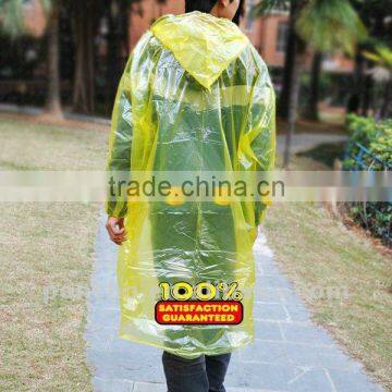 Emergency Disposable PE Poncho Rainwear