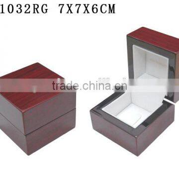 W1032RG Hot Design Glossy Spray Paint Jewelry Wooden Ring Box