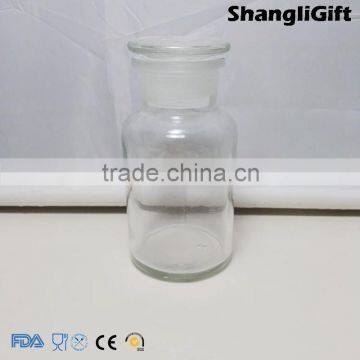 250ml Transparent Reagent Bottle Wild Mouth Frost Glass Cap photo-2