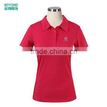 custom basic woman t shirt polyester cotton polo shirt