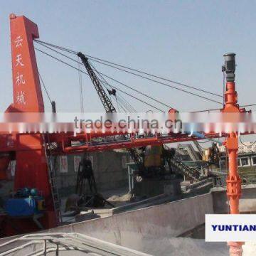 Screw type ship unloader