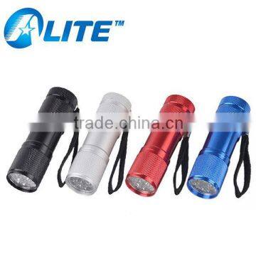 Clearance! Super Bright Aluminum 9 LED Flashlight