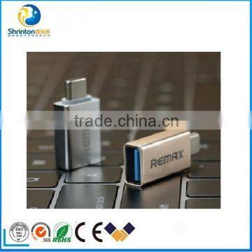 Hot Selling Type C to USB Adapter REMAX USB 3.0 SuperSpeed OTG Adapter for MacBook Chromebook Mini Portable USB C Converter