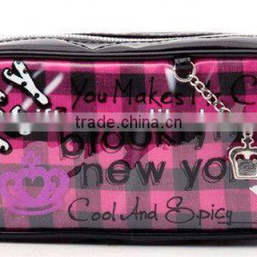 2016 cheap pvc pencil case for girl,big color pencil case
