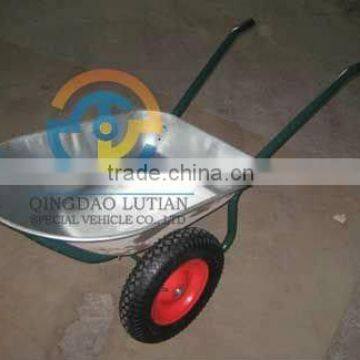 wheel barrow, 2 wheel wheelbarrow, gardening wheelbarrow