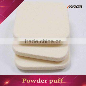 Hot China factory make up powder puff with ribbon