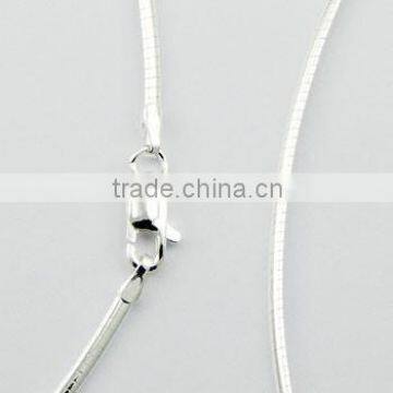 2mm Omega Chain Sterling Silver Indispensable Necklace
