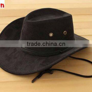 black summer cowboy hat