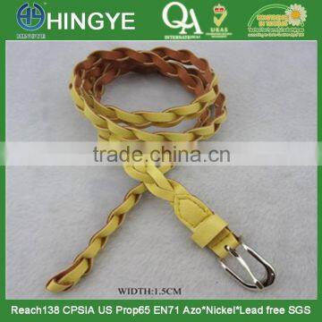 1.5CM Width Braided PU Belt For Women -- E1527