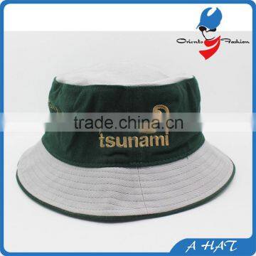 100% cotton outdoor foldable embroidery bucket hat