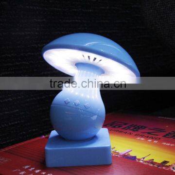 2016 New Arrival Wireless Bluetooth TF card Mushroom lamp Speaker with LED Light