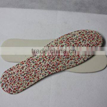 full length EVA shoe insole with top fabric