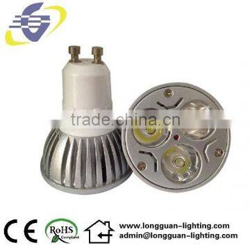 GU10 3W LED spotlight 3W LED lamp normal size