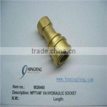 Double Shut-Off High Pressure Hydraulic Brass Quick Coupler.