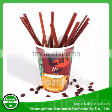 Modern stylish coffee stirrer plastic drinking straw