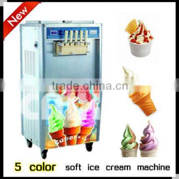 industrial ice cream machine with 5 colors for sale(CE Manufactor)