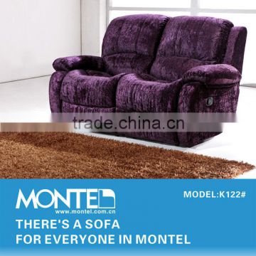 2 seat recliner sofa cover in purple