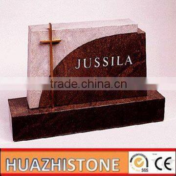 xiamen producer of best quality red granite gravestone price