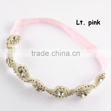 Fancy Decoration custom elegant wedding dress accessories / fashion bridal tiara / wholesale crystal pearl rhinestone waistband