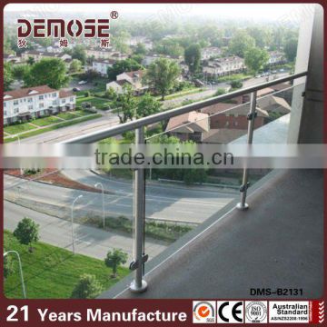 304 316 stainless steel frosted glass railing