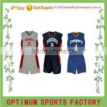 Cool design reversible basketball jerseys/basketball uniforms/basketball wears