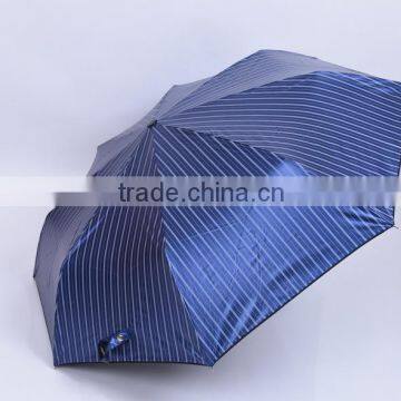 china high quality promotion umbrella black coating 3 fold windproof umbrella