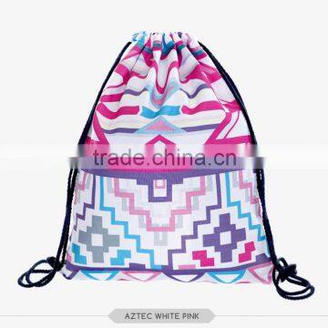 China Suppliers Hot Sale Aztec 3D Sublimation Drawstring Bag in photo-6