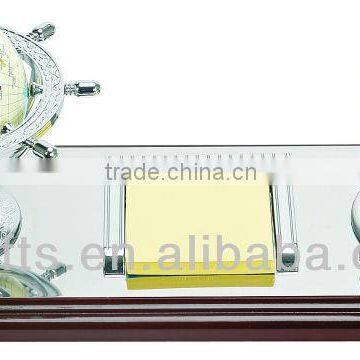 Wooden and Plastic Destktop Set Business Promotion Gifts With Global and Penholder BF13001 (bofeng)-47