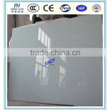 Red White Black Office and Coffee Table Tempered Paint Glass photo-5