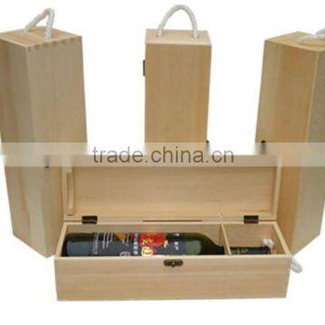 wooden wine carrier case