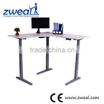 3 legs height adfjustable sit stand computer desk