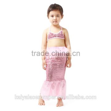 Baby Girl Pink Sequin Mermaid Swimsuit Set Girls Bathing Suit Bikini Beach