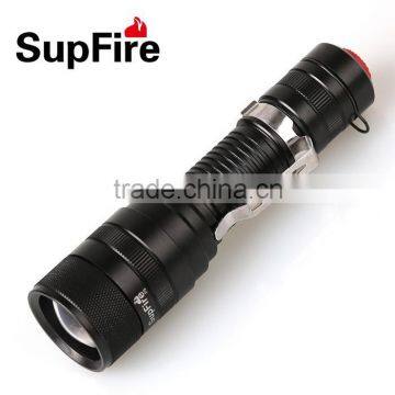 18650 battery mini zoom flashlight torch