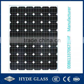 China 4mm tempered low iron or ultra clear pattern solar cell glass