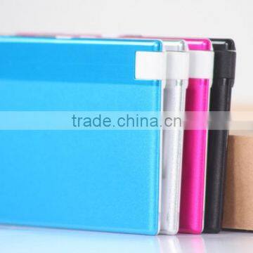 1350mAh Credit card power bank for factory price