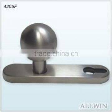 Door Round Knob With Oval Rose photo-6