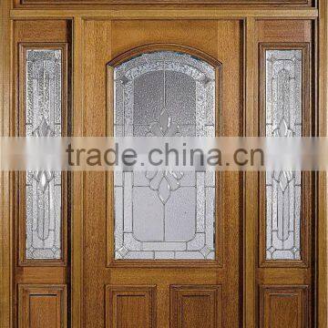 Half Lite Glass Exterior Swing Door Designs With Transom DJ-S9116MSTHS