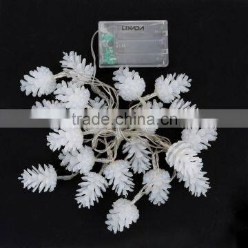 New Christmas Light 2.2M 20 LED Ultra Bright LED String For Holiday Decoration Warm White Pinecone Lamp Fairy String Light photo-2