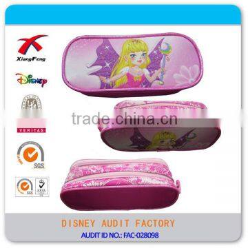Promotion Custom PVC Pencil Bag with Two Compartment