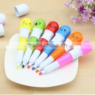 Cute Face Pill highlighter Pen Telescopic Vitamin Capsule Ballpen Stationery                        
                                                Quality Choice