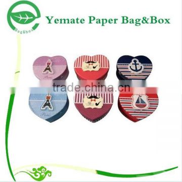 New Design Luxury Printed Handmade Recycle Heart Shape Empty Chocolate Gift Paper Box